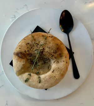 Pot pie  at P.S. Kitchen in New York City