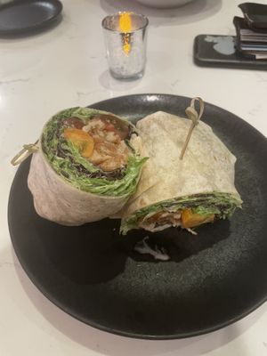 Caesar wrap minus onions - there is onion powder in the dressingg  at P.S. Kitchen in New York City