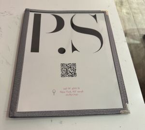 Menu  at P.S. Kitchen in New York City