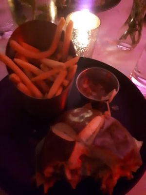 The Beyond Burger:
First time eating the Beyond Burger. The steak was pretty impressive and the whole burger very good ! at P.S. Kitchen in New York City