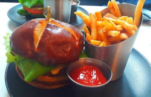 Beyond burger at P.S. Kitchen in New York City