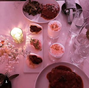 Candlelit dinner at P.S. Kitchen in New York City