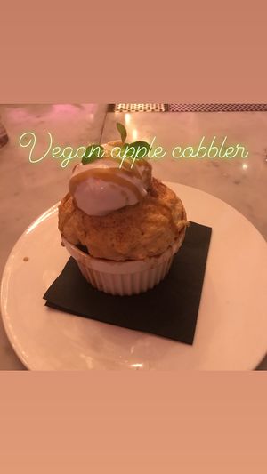 Apple cobbler  at P.S. Kitchen in New York City