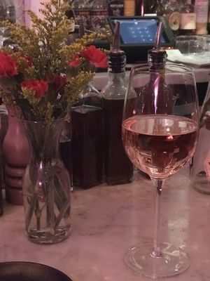 Bar setting at P.S. Kitchen in New York City