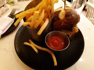 Smokey BBQ Burger at P.S. Kitchen in New York City