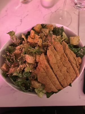 Caesar salad with chicken  at P.S. Kitchen in New York City