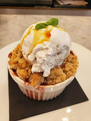 Peach Cobbler at P.S. Kitchen in New York City