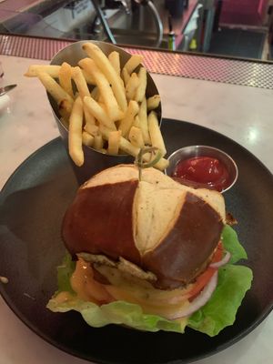 PS burger at P.S. Kitchen in New York City