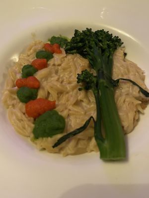Alfredo orzo at P.S. Kitchen in New York City