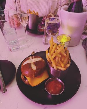 P.S. BBQ burger 😍❤️🌱 at P.S. Kitchen in New York City