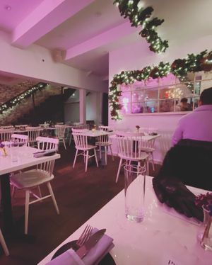 We booked our table for the first sitting of dinner - it packed out right after this was taken! at P.S. Kitchen in New York City