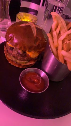 The bbq burger at P.S. Kitchen in New York City