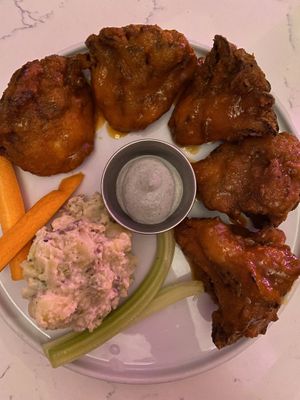 The most delicious vegan wings at P.S. Kitchen in New York City