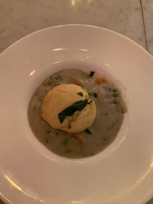 Chicken pot pie at P.S. Kitchen in New York City