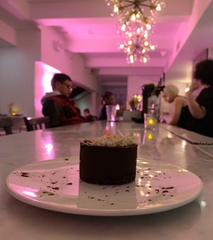 Raw cacao pie at P.S. Kitchen in New York City