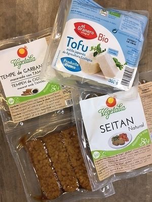 Tofu, seitan and tempeh at Ecorganic in Valencia