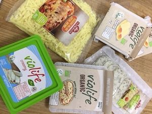 Vegan cheese at Ecorganic in Valencia