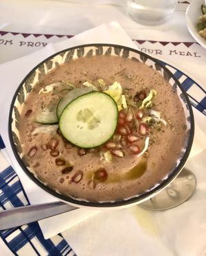 Gazpacho  at El Secret in Falset