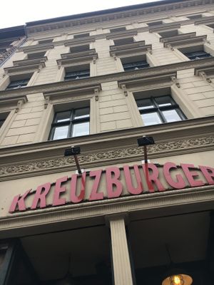  the sign  at Kreuzburger - Oranienstr in Berlin