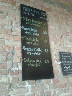 Vegan breakfast option at Milch&Zucker in Berlin