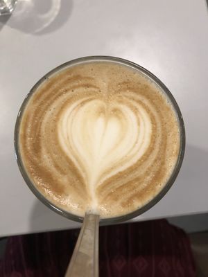 Latte with soy milk  at Milch&Zucker in Berlin