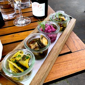 Vegan herrings  at Ulla Winbladh in Stockholm