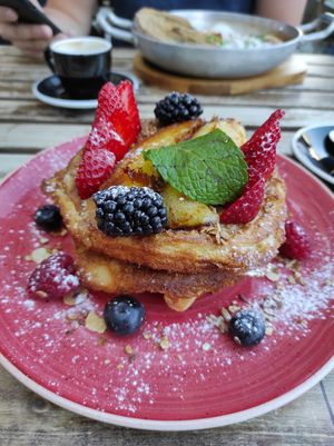 Vegane Pancakes at Zenith in Porto