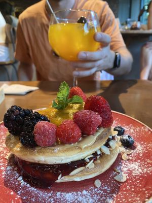 Vegan GF pancakes and a Porto Zenith   at Zenith in Porto