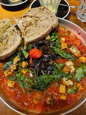 Shakshuka with bread included at Zenith in Porto