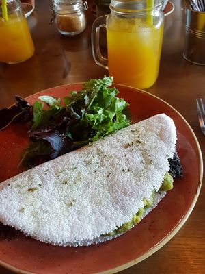 Tapioca vegana sin gluten at Zenith in Porto