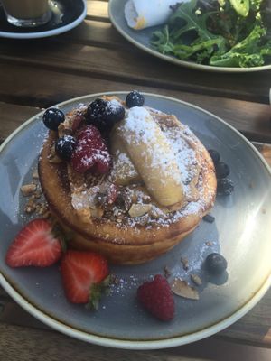 Vegan pancakes  at Zenith in Porto