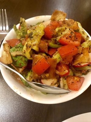Fattoush. Excellent flavor and crunch!  at Taboule Lebanese Restaurant in Yerevan