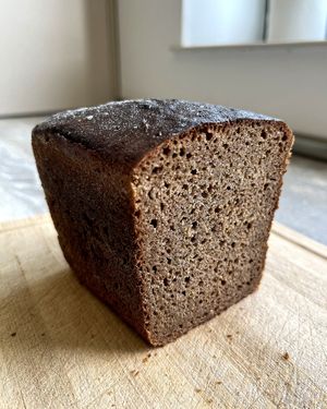 Delivered 100% sourdough rye bread, highly recommend! at Crumbs Bread Factory - Mesrop Mashtots in Yerevan