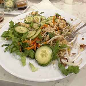 Lemongrass tofu noodle bowl   at Bamboozle Channelside in Tampa