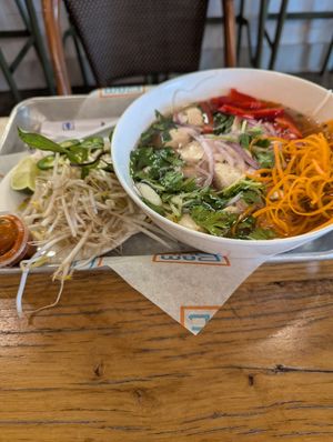 Pho- vegan with tofu at Bamboozle Channelside in Tampa