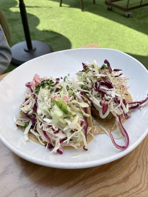 Avocado tacos  at Seabirds Kitchen in Long Beach