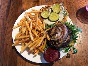 Beets me burger!!!  Delicious at Seabirds Kitchen in Long Beach