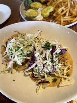 Avocado tacos w/mostly cabbage 😜  at Seabirds Kitchen in Long Beach