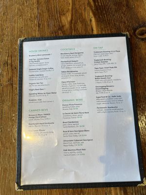Drinks Menu   at Seabirds Kitchen in Long Beach
