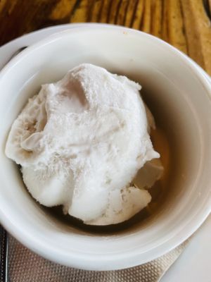 Coconut ice creamm  at Seabirds Kitchen in Long Beach