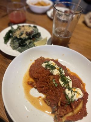 Stuffed Shells and Cesar Salad   at Seabirds Kitchen in Long Beach
