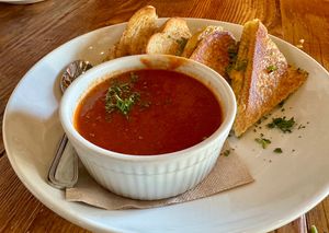 GRILLED CHEESE & TOMATO SOUP (SF)  at Seabirds Kitchen in Long Beach