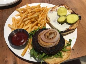 Beet Burger - Not your average veggie burger! Next level! at Seabirds Kitchen in Long Beach