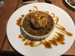 Caramel apple crumble. OMG!!  at Seabirds Kitchen in Long Beach