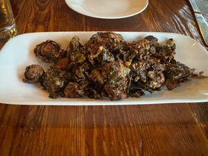Burnt Brussels Sprouts at Seabirds Kitchen in Long Beach