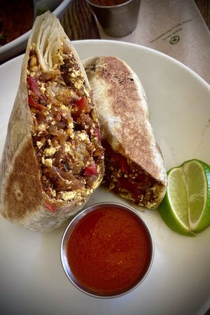 All day breakfast burrito  at Seabirds Kitchen in Long Beach