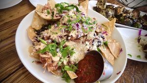 Jackfruit nachos  at Seabirds Kitchen in Long Beach
