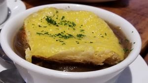 French Onion Soup at Seabirds Kitchen in Long Beach