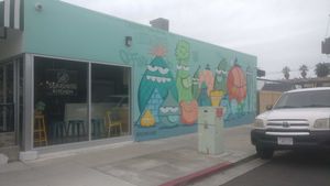 cute wall at Seabirds Kitchen in Long Beach