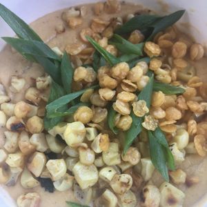 Corn Chowder is Tremendous! at Seabirds Kitchen in Long Beach